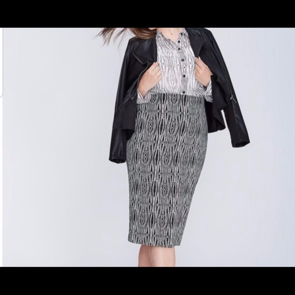 Lane Bryant  MIDI zipper skirt size 20